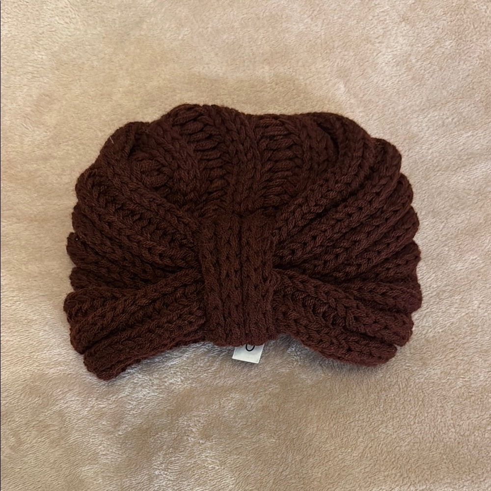Burgundy winter hat